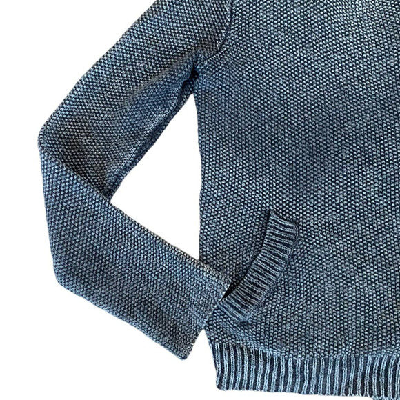 Free People Charcoal Knit Zip Front Sweater Moto Jacket Small - Picture 3 of 6